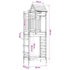 Speeltoren Bruin 52,5 X 85 X 238 Cm
