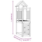 Speeltoren Bruin 53 X 110,5 X 214 Cm Massief Douglas Hout
