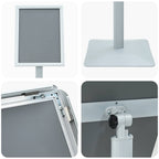 Posterstandaard Met Voet 32,5 X 27 X 126 Cm Gietijzer
