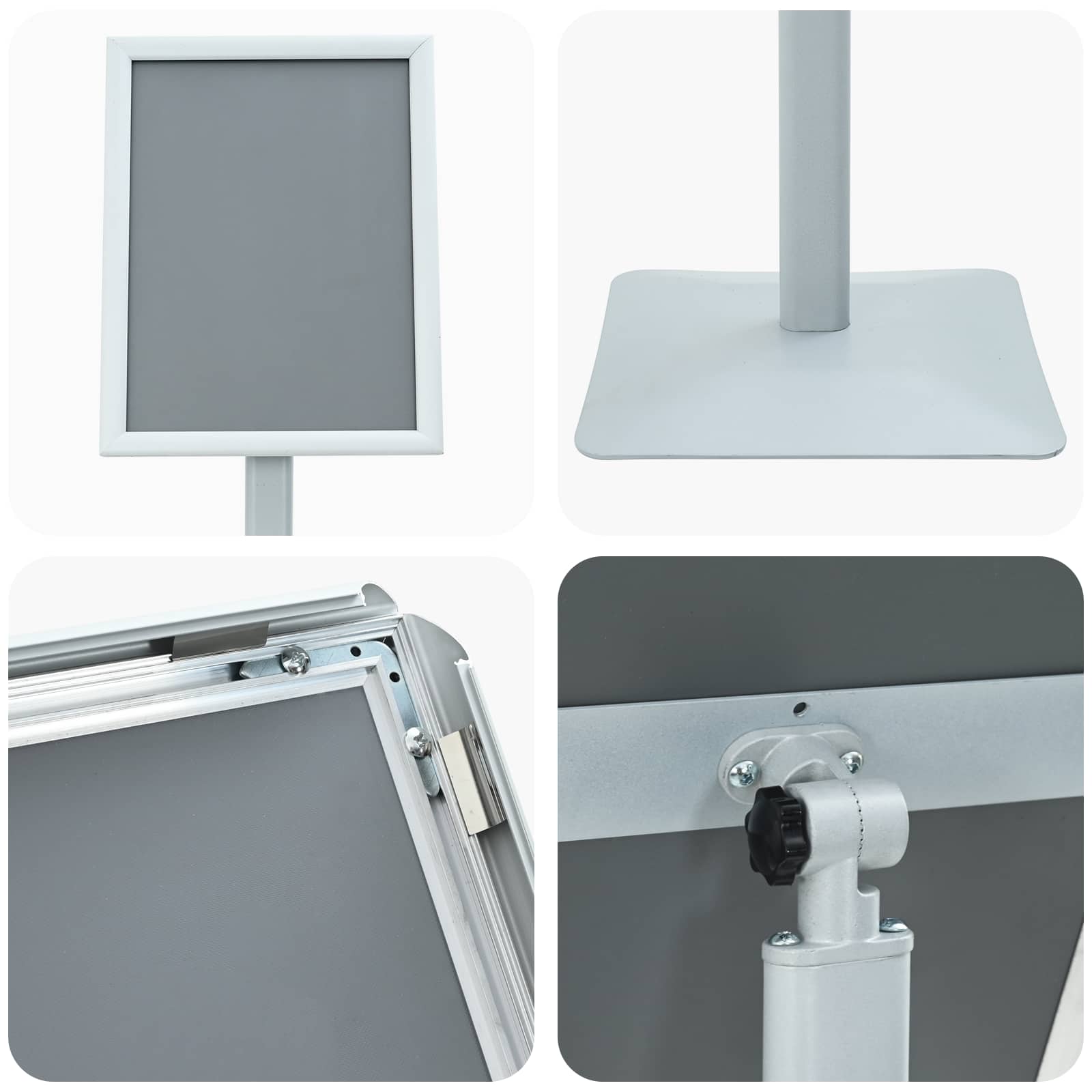 Posterstandaard Met Voet 32,5 X 27 X 126 Cm Gietijzer