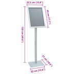 Posterstandaard Met Voet 32,5 X 27 X 126 Cm Gietijzer