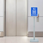 Posterstandaard Met Voet 32,5 X 27 X 126 Cm Gietijzer