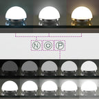 Led Make-Up Spiegel Wit 44 X 10 X 53 Cm Glas En Staal