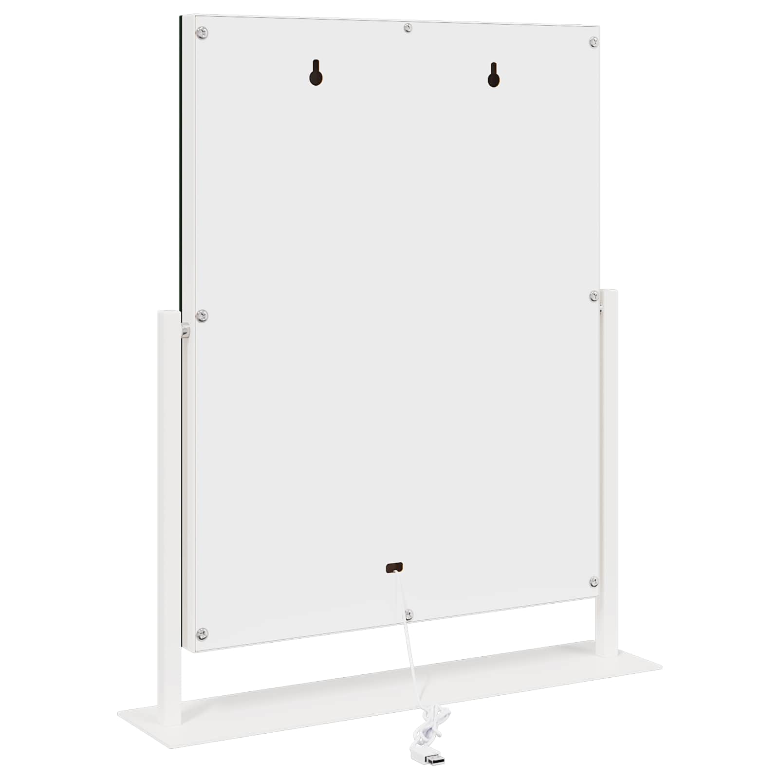 Led Make-Up Spiegel Wit 44 X 10 X 53 Cm Glas En Staal