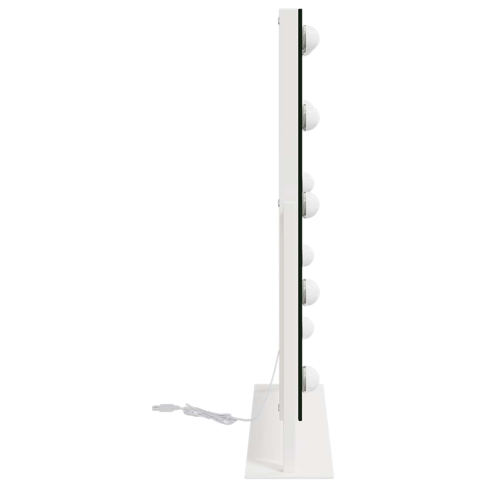 Led Make-Up Spiegel Wit 44 X 10 X 53 Cm Glas En Staal