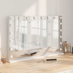 Led Make-Up Spiegel Wit 44 X 10 X 53 Cm Glas En Staal