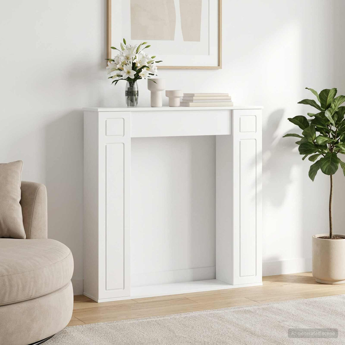 Haardomlijsting 100 X 20 X 100 Cm Bewerkt Hout