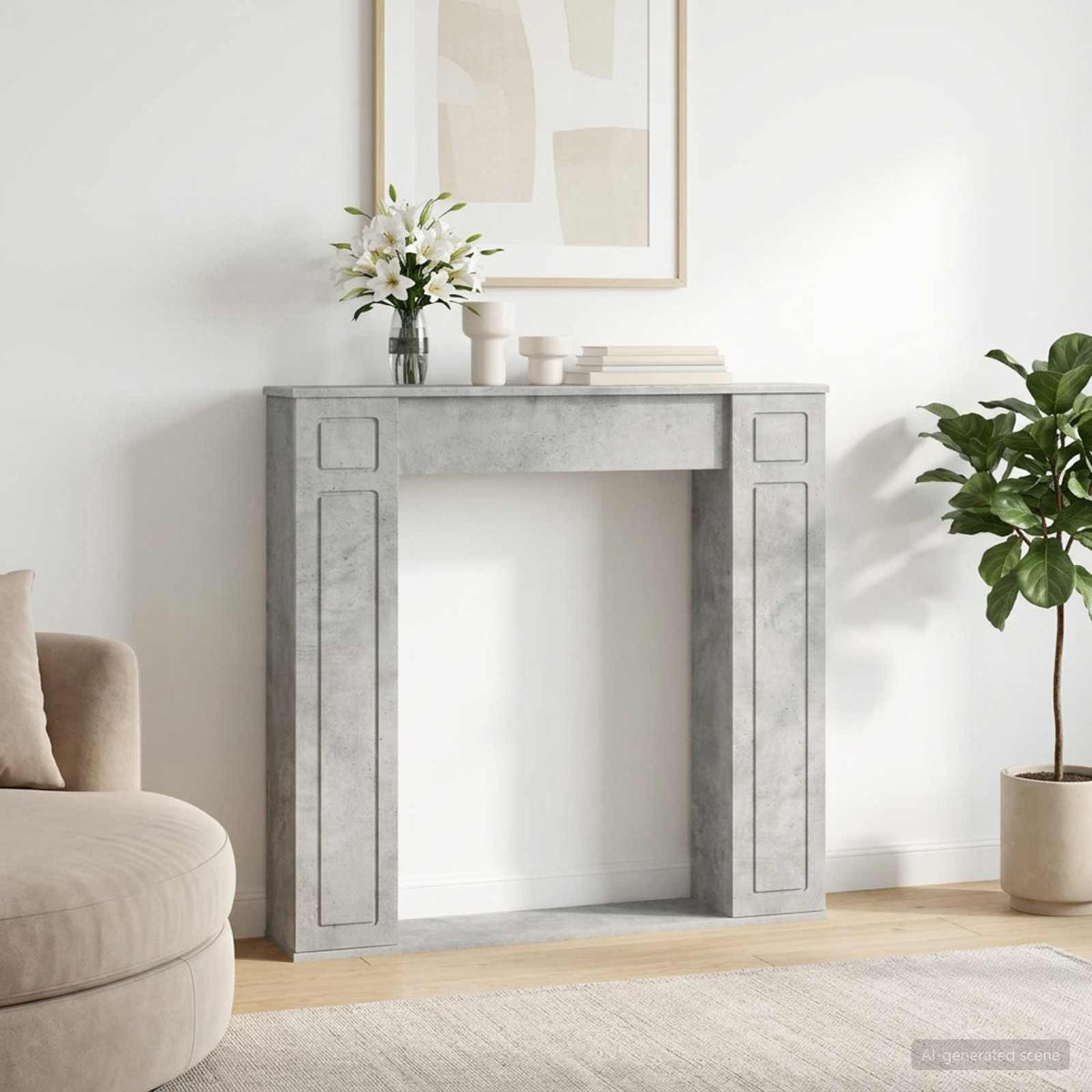 Haardomlijsting 100 X 20 X 100 Cm Bewerkt Hout