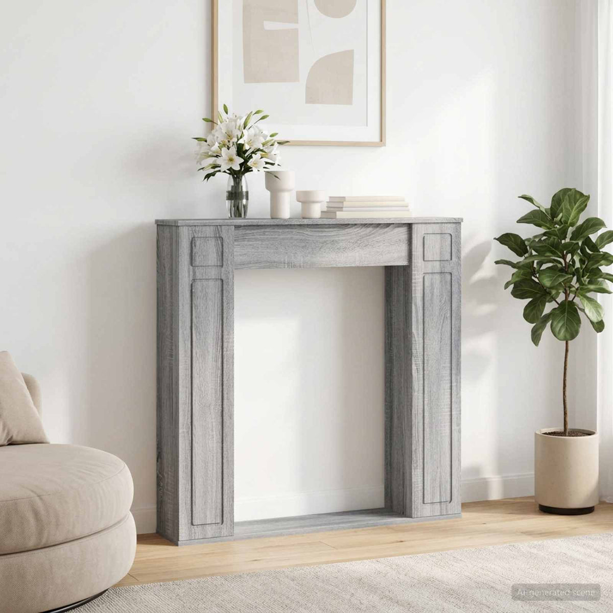 Haardomlijsting 100 X 20 X 100 Cm Bewerkt Hout