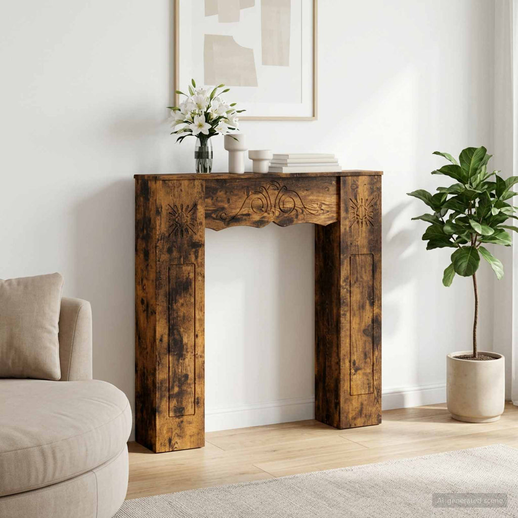 Haardomlijsting 102 X 20 X 102 Cm Bewerkt Hout