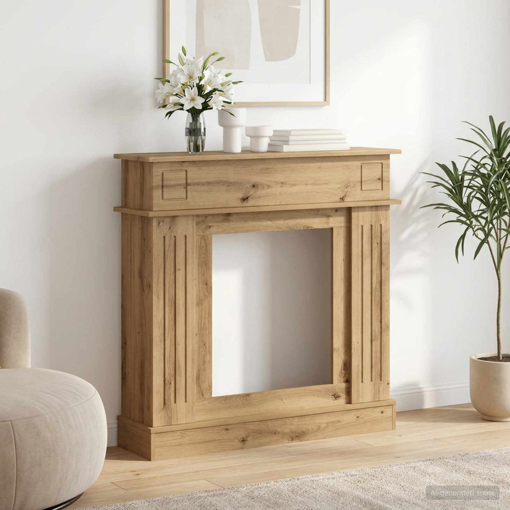 Haardomlijsting 102 X 26 X 100 Cm Bewerkt Hout