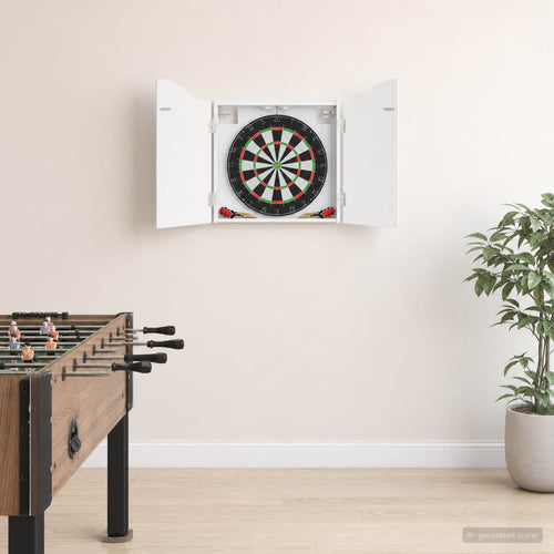 Dartbord Kabinet 56 X 12 X 63 Cm Bewerkt Hout