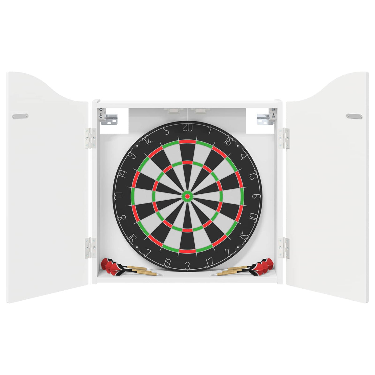 Dartbord Kabinet 56 X 12 X 63 Cm Bewerkt Hout