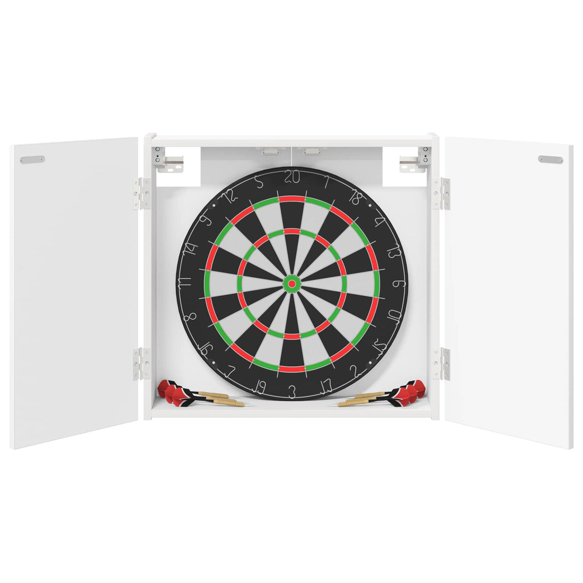 Dartbord Kabinet 56 X 12 X 53,5 Cm Bewerkt Hout