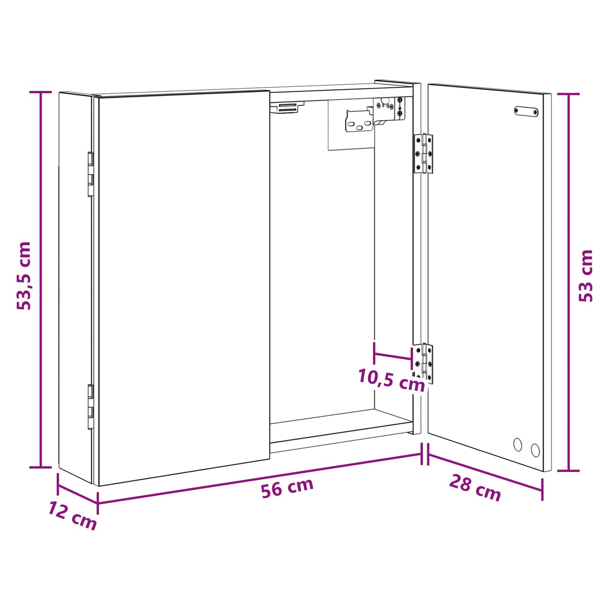 Dartbord Kabinet 56 X 12 X 53,5 Cm Bewerkt Hout