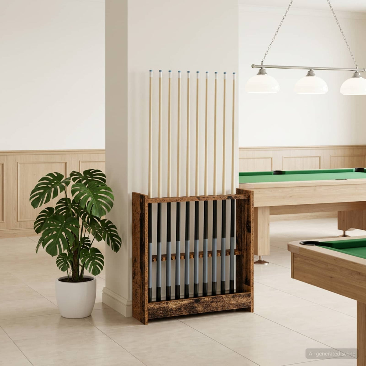 Biljartkeu Standaard Bewerkt Hout 60 X 20 X 57 Cm