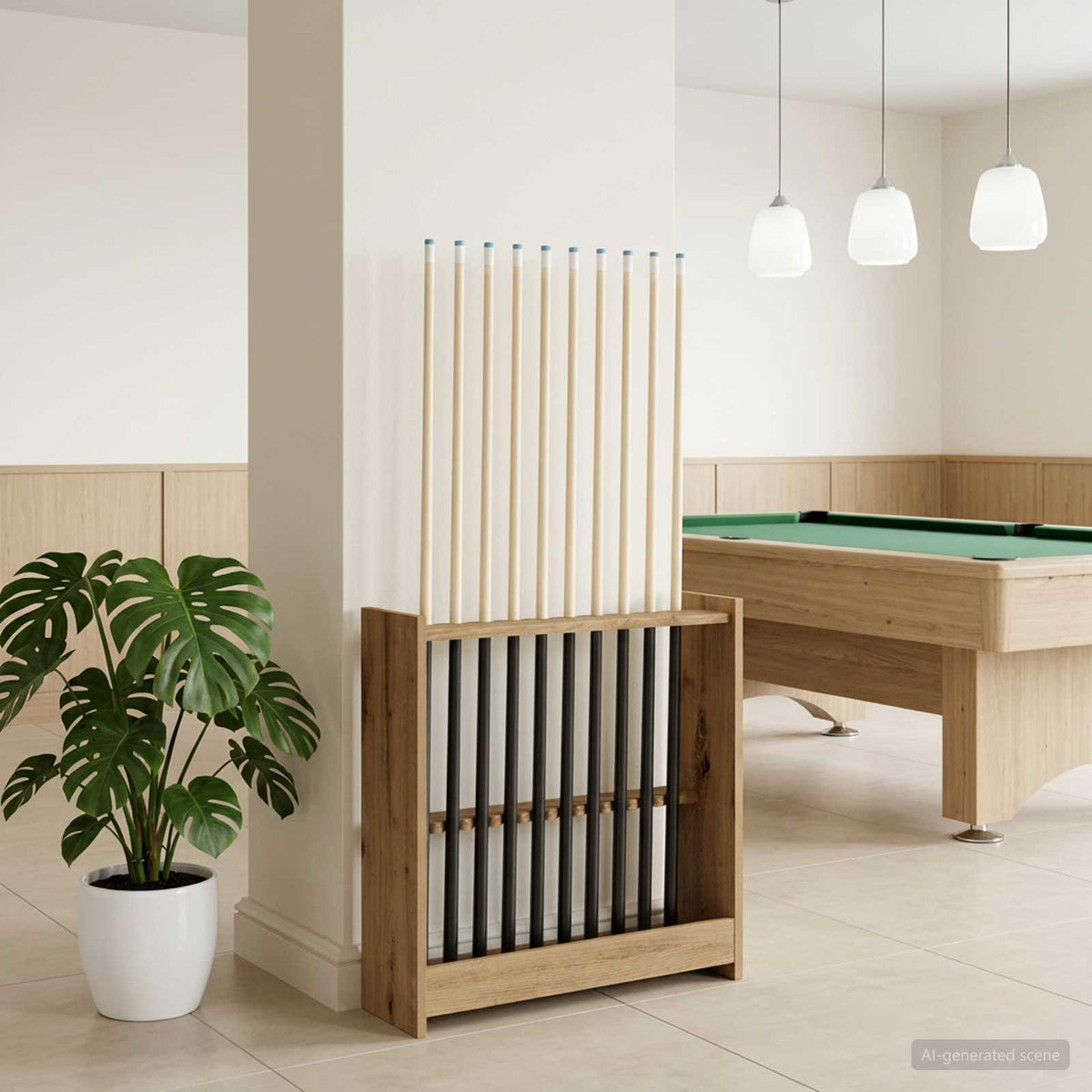 Biljartkeu Standaard Bewerkt Hout 60 X 20 X 57 Cm