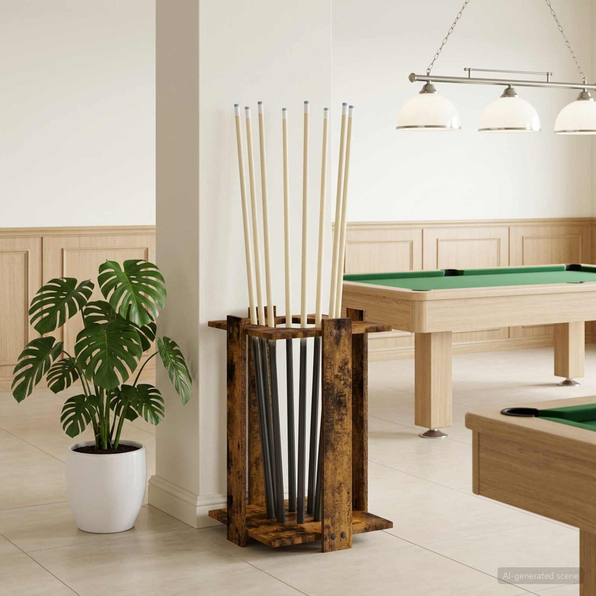 Biljartkeu Standaard Bewerkt Hout 42 X 43 X 60 Cm