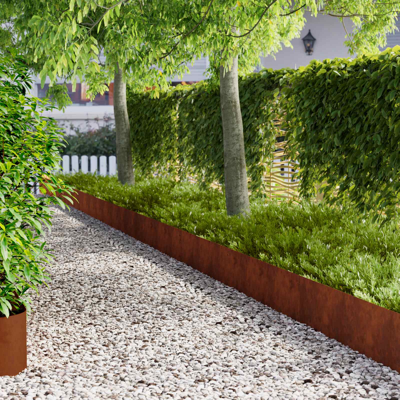 Tuinrand 20 Pcs 103 X Metaal Roestig