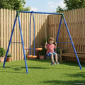 Buiten Schommelframe Met Glijbaan Voor Tot 3 Kinderen