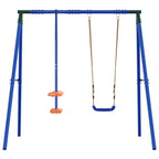 Buiten Schommelframe Met Glijbaan Voor Tot 3 Kinderen