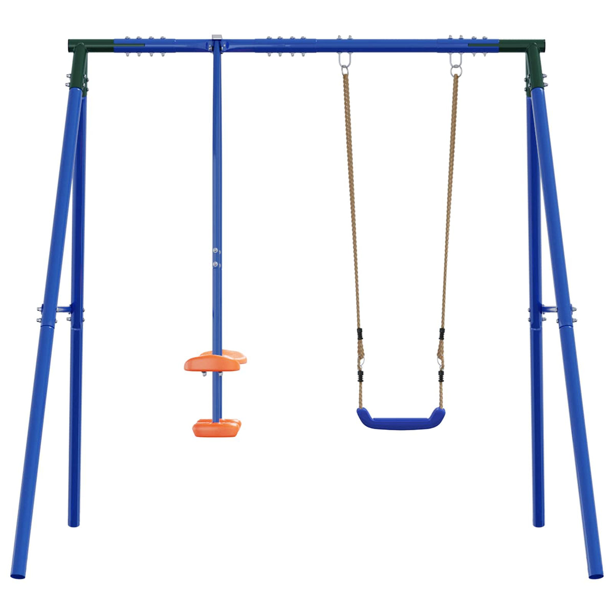 Buiten Schommelframe Met Glijbaan Voor Tot 3 Kinderen