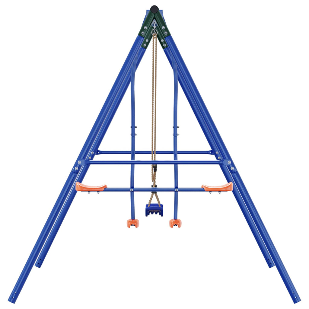 Buiten Schommelframe Met Glijbaan Voor Tot 3 Kinderen