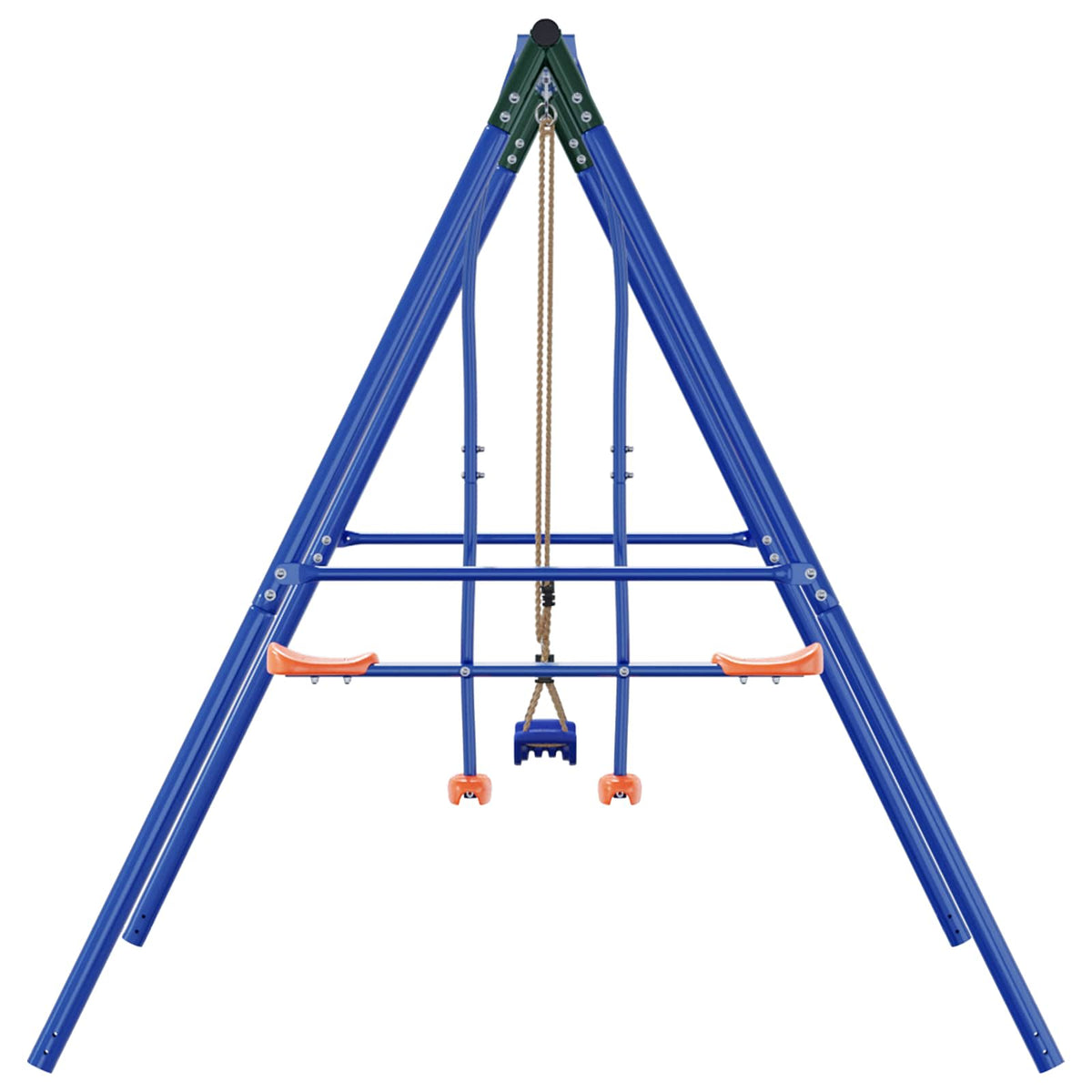 Buiten Schommelframe Met Glijbaan Voor Tot 3 Kinderen