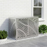 Airco ombouw verzinkt staal 100 x 50 x 70 cm – bladeren golfpatroon