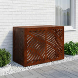 Airco ombouw weervast staal 100 x 50 x 70 cm – bladeren golfpatroon
