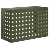 Airco ombouw olijfgroen 90 x 40 x 60 cm – rond cirkelpatroon