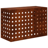 Airco ombouw weervast staal 90 x 40 x 60 cm – rond cirkelpatroon