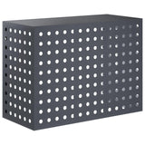 Airco ombouw antraciet 110 x 50 x 80 cm – rond cirkelpatroon