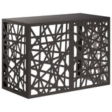 Airco ombouw zwart 100 x 50 x 70 cm – geometrisch gaaspatroon