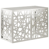 Airco ombouw roestvrij staal 100 x 50 x 70 cm – geometrisch gaaspatroon