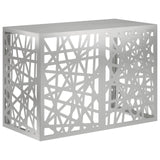 Airco ombouw verzinkt staal 100 x 50 x 70 cm – geometrisch gaaspatroon