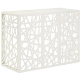 Airco ombouw wit 110 x 50 x 80 cm – geometrisch gaaspatroon