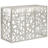 Airco ombouw roestvrij staal 110 x 50 x 80 cm – geometrisch gaaspatroon