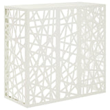Airco ombouw wit 110 x 50 x 105 cm – geometrisch gaaspatroon