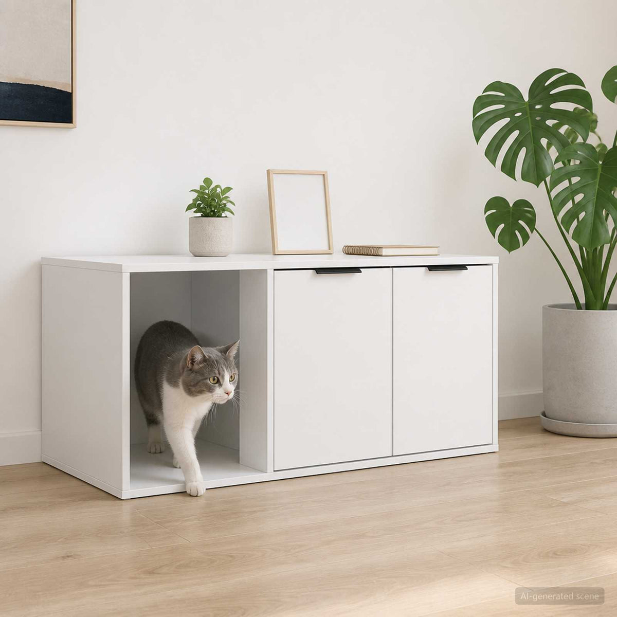 Kattenkrat Meubel Bewerkt Hout