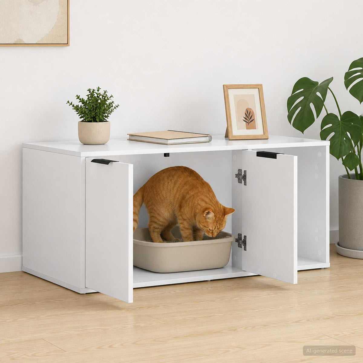 Kattenkrat Meubel Bewerkt Hout