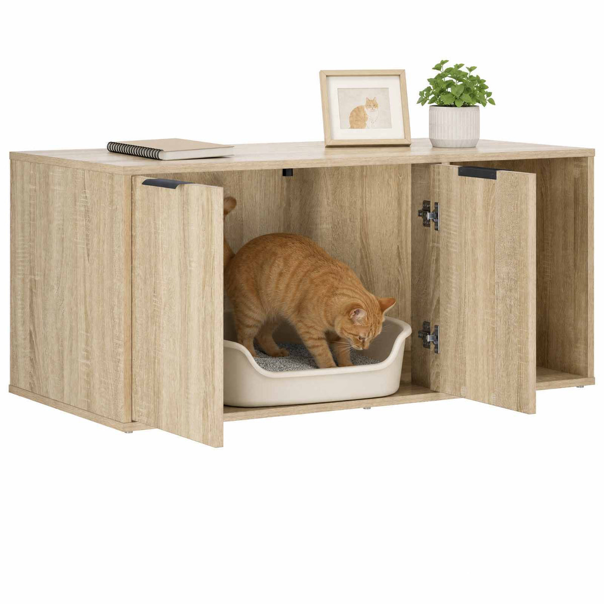 Kattenkrat Meubel Bewerkt Hout