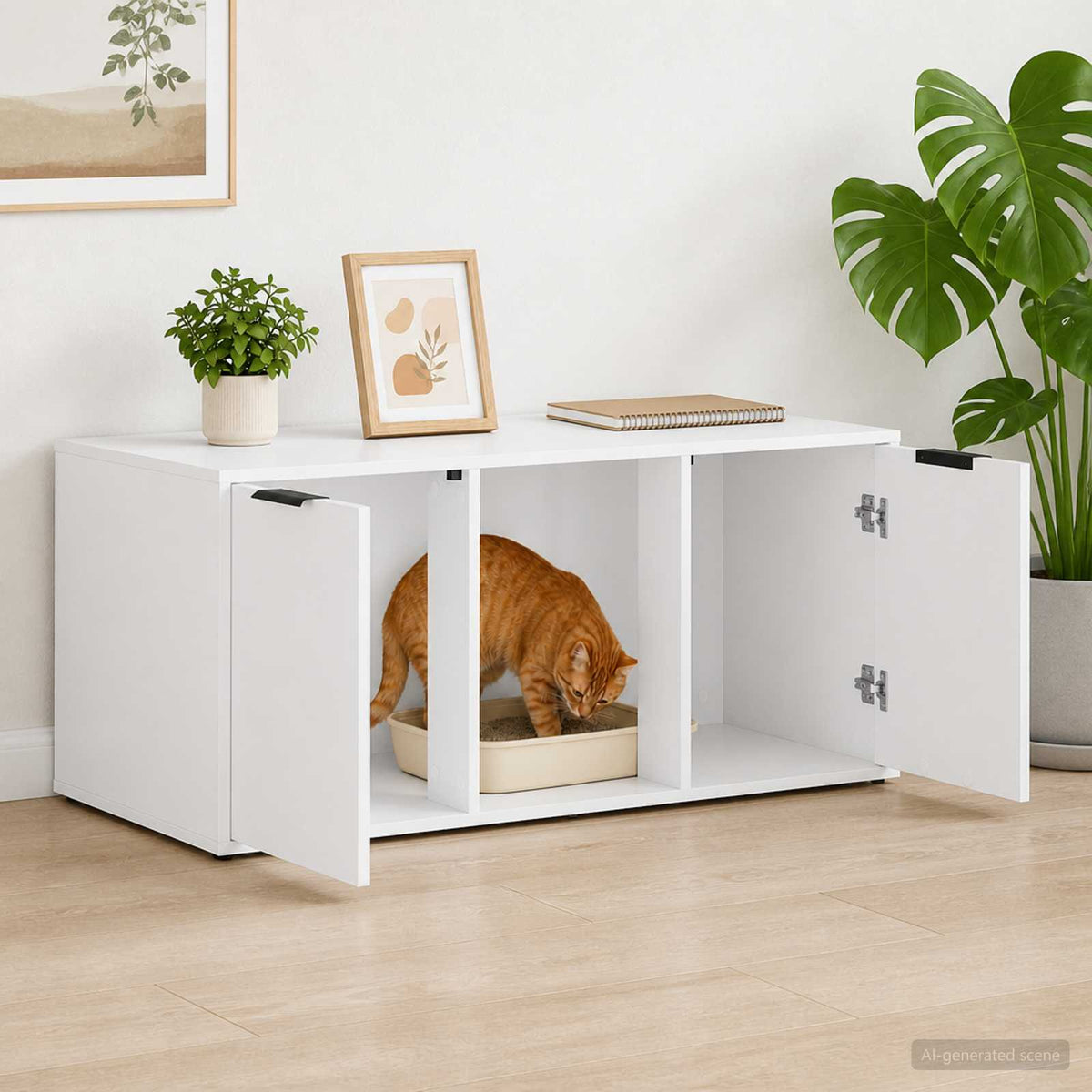 Kattenkrat Meubel Bewerkt Hout