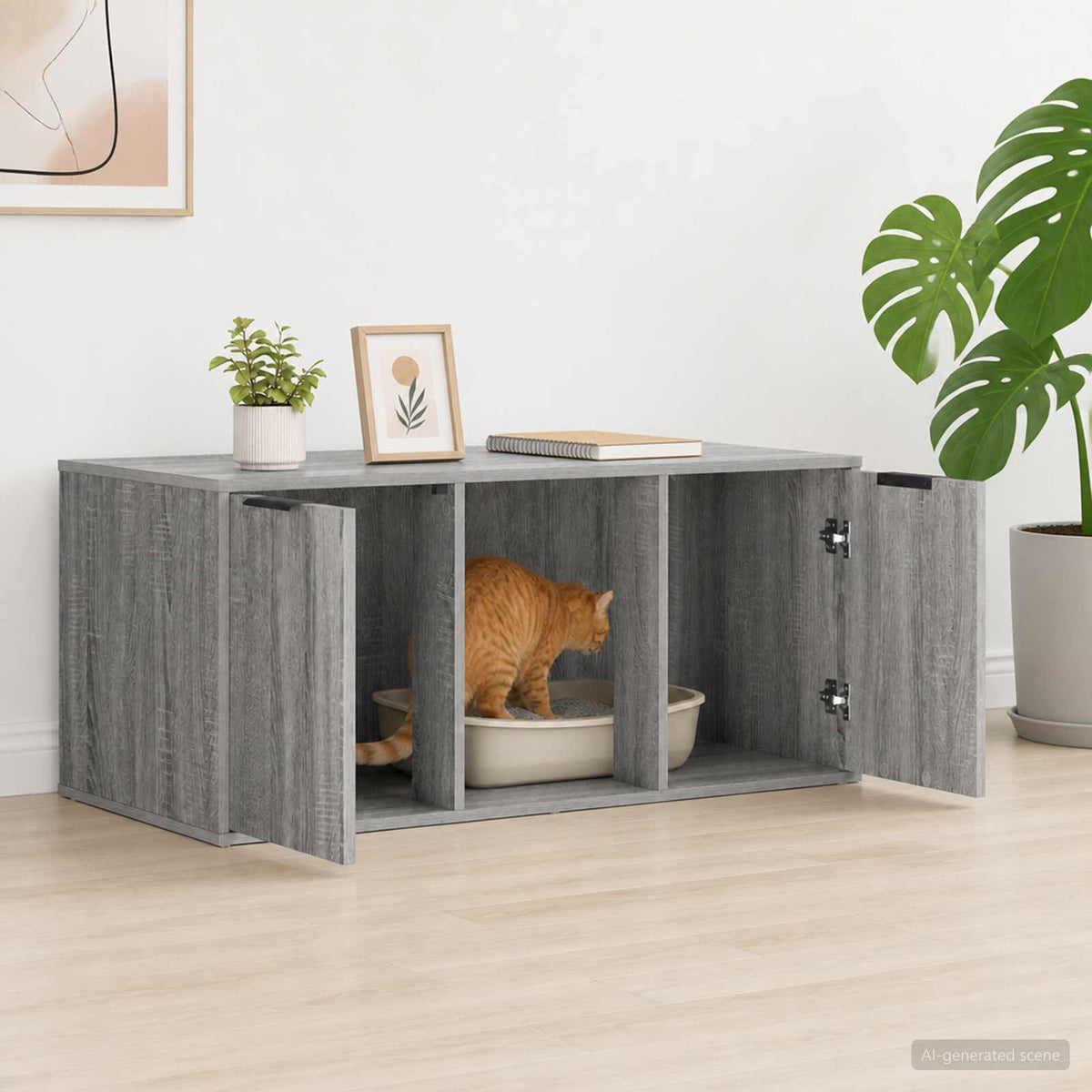 Kattenkrat Meubel Bewerkt Hout