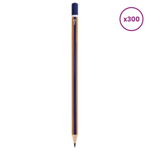 Hb Potloden Ø 0,7 X 18 Cm Blauw En Geel Massief Populieren Hout