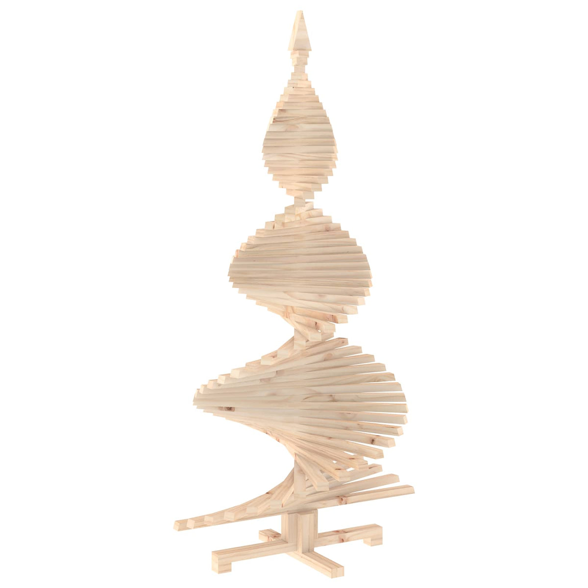 Houten Kerstboom Kotka 150 Cm Massief Grenenhout Natuurlijk