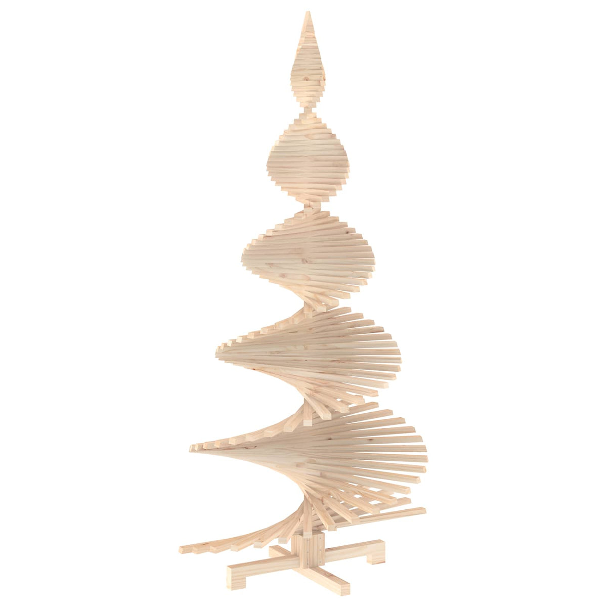 Houten Kerstboom Kotka 210 Cm Massief Grenenhout Natuurlijk