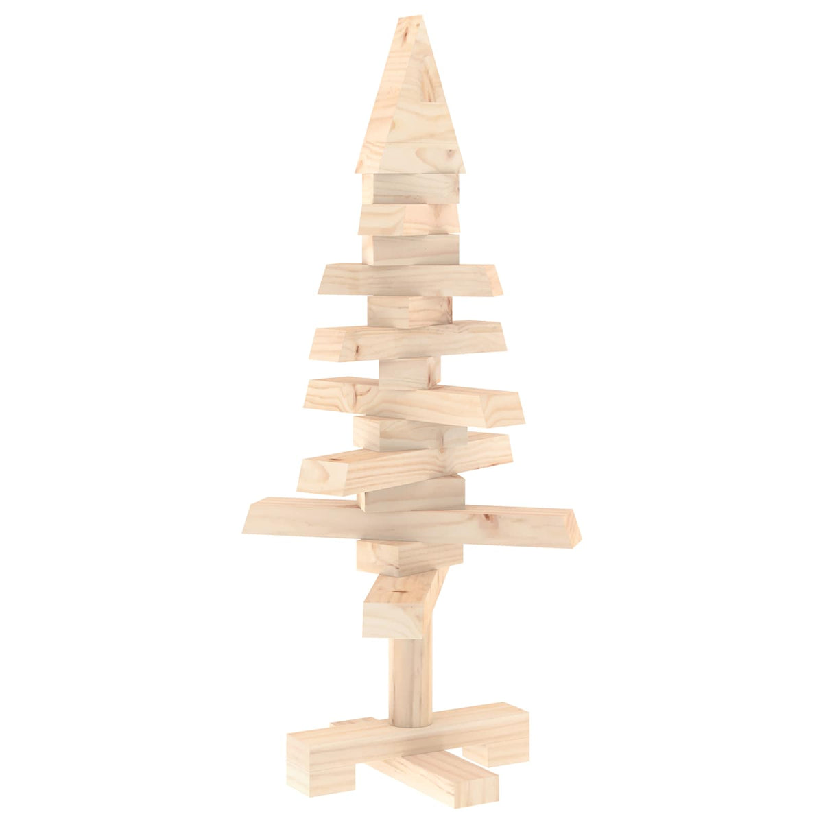 Houten Kerstboom Kotka 60 Cm Massief Grenenhout Natuurlijk