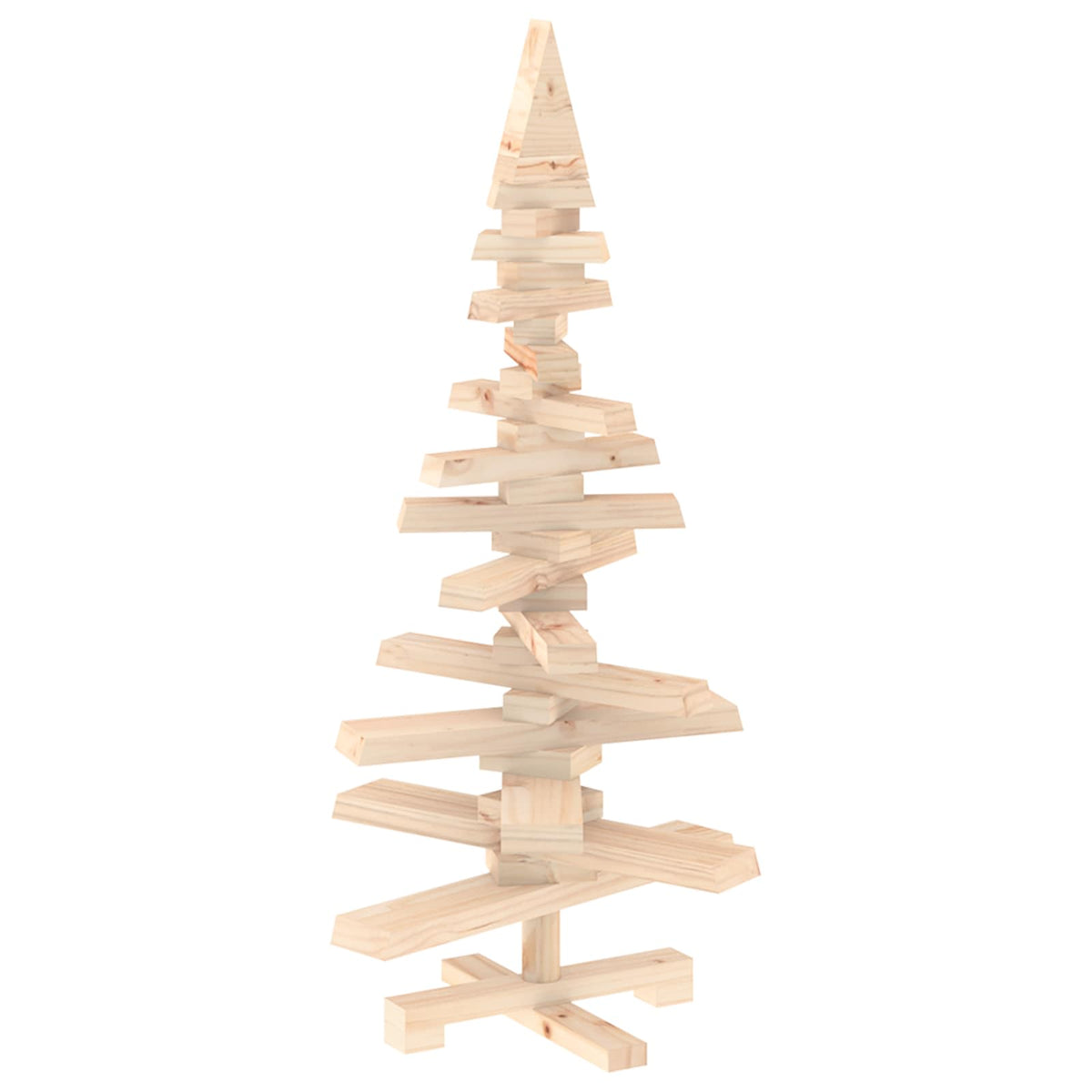 Houten Kerstboom Kotka 90 Cm Massief Grenenhout Natuurlijk