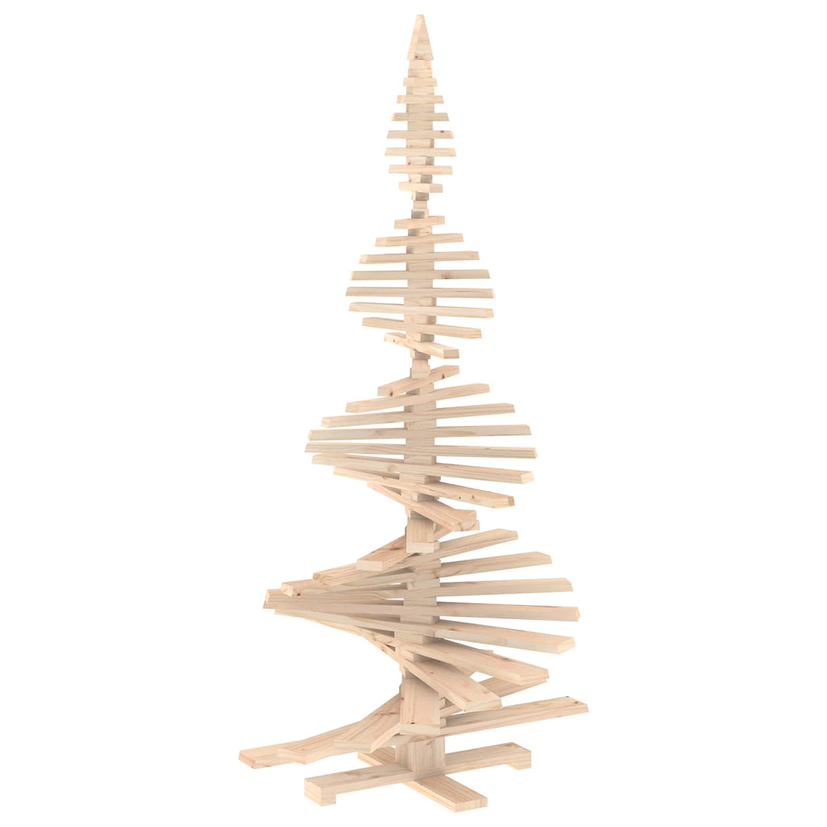 Houten Kerstboom Kotka 210 Cm Massief Grenenhout Natuurlijk